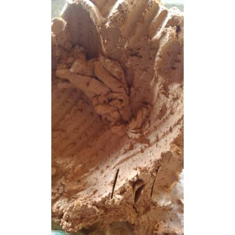 Barro amasado listo para aplicar