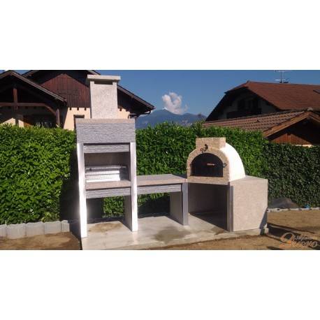 Horno, mesado y baracoa de granito