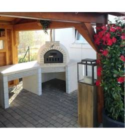 horno y mesa auxiliar de granito