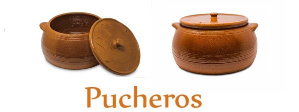 Imagen de pucheros de barro refractario con link a categoría de pucheros